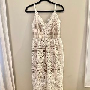 Crochet White Dress